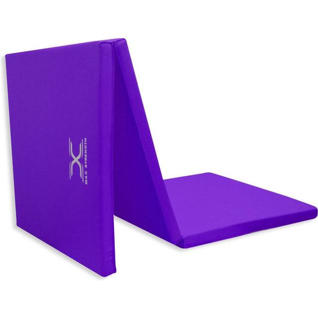 (Purple) 6ft Tri Folding Gymnastics Exercise Mat 5cm Thick