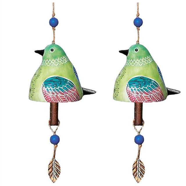 Bird Birdsong Bell Hanging, Country Wind Chime, Resin Handicraft Chime Pendant, Courtyard Home Decoration