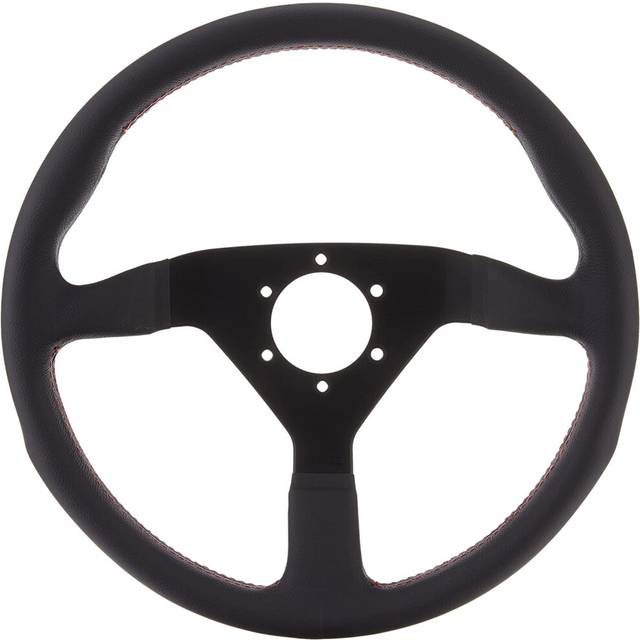 MOMO Motorsport Montecarlo Street Steering Wheel Black Leather  Brushe