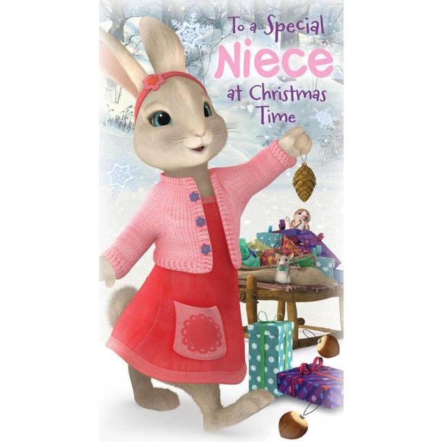 Peter Rabbit Niece Christmas Card