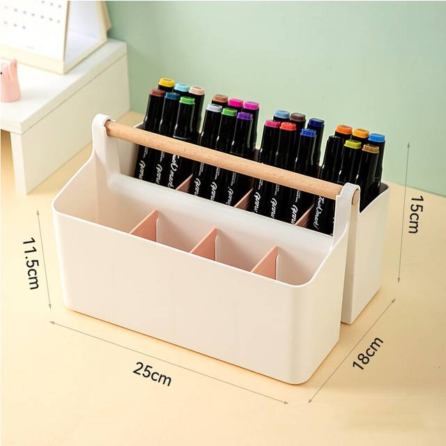 (A) Extra Large Desktop Organiser Children's Watercolour Marker Brush Pencil