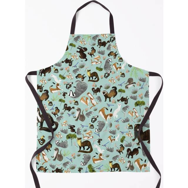 Mustelids from Spain pattern Grill Aprons for Kitchen BBQ Chef