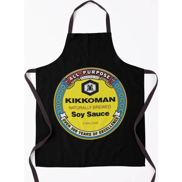 All Purpose Kikkoman Soy Sauce Print Design Grill Aprons for Kitchen BBQ Chef