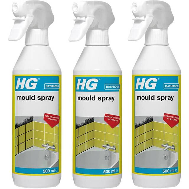 3 x HG Mould Spray Effective Mould Spray And Mildew Cleaner - 500ml