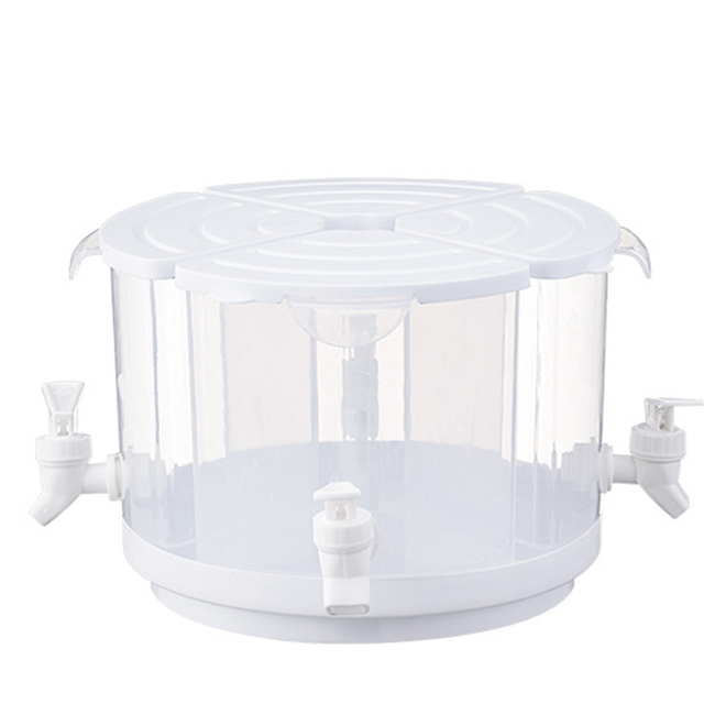 Beverage Dispenser with Spigot 360 Removable Plastic Dispenser, Dust-Proof Lid & Big Capacity