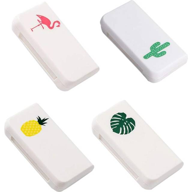 4Pcs Daily Pill Box Case Waterproof Medicine Organizer Vitamin Holder Mini Pill Medicine Container for Travel Use