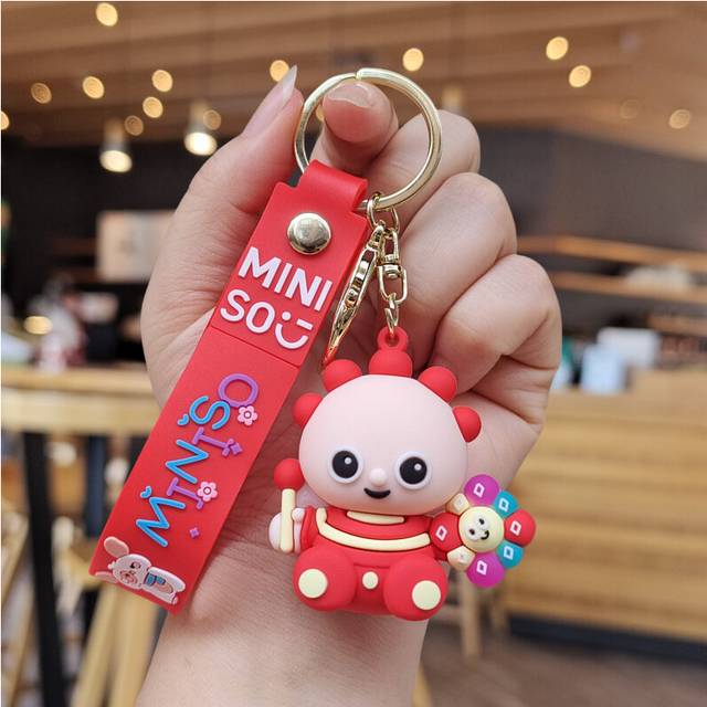 (Red Tombliboos) In The Night Garden Cartoon Keychain Bag Pendant Accessories Decorate Dolls