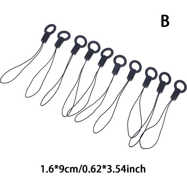 (10pcs-B) 10pcs/lot Lanyard Lariat Cords Lobster Clasp Rope Keychains Hooks Mobile Phone Strap Charms Keyring Bag Accessories Key Ring