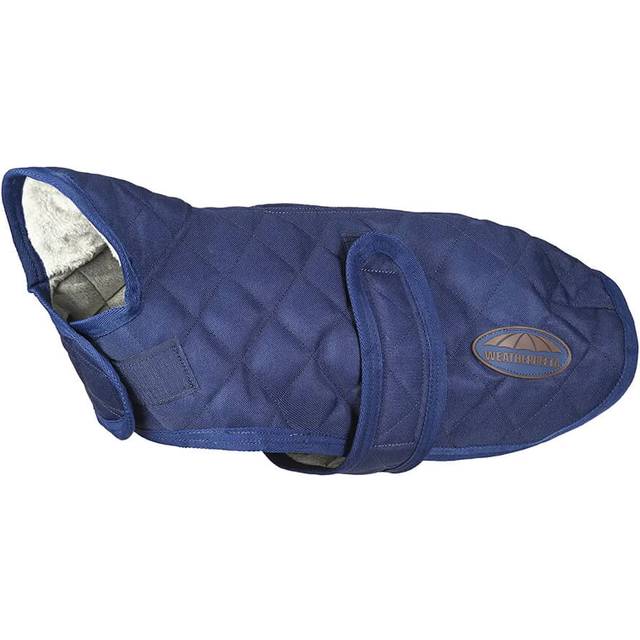 WeatherBeeta ComFiTec Deluxe Diamond Quilt Dog Coat - Navy