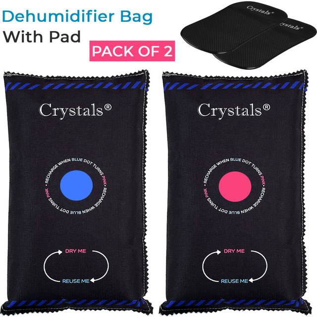 2x1kg Car Home Dehumidifier Large Dry Bag Moisture Killer Absorber Pad