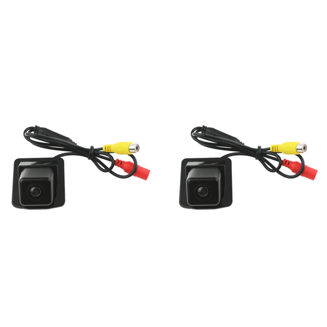 2X Backup Reverse Rear View Camera for W204 W212 W221 S Class Waterproof Night Vision HD Ccd 170 Degree