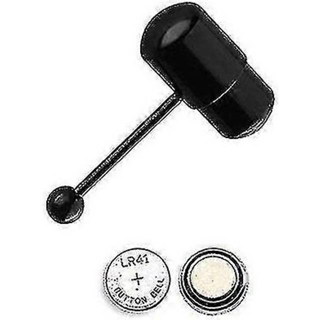 (Black, One size) 1pc Cool Vibrating Barbell Tongue Rings Bars Piercing Stainless Steel Body Jewelry Cs