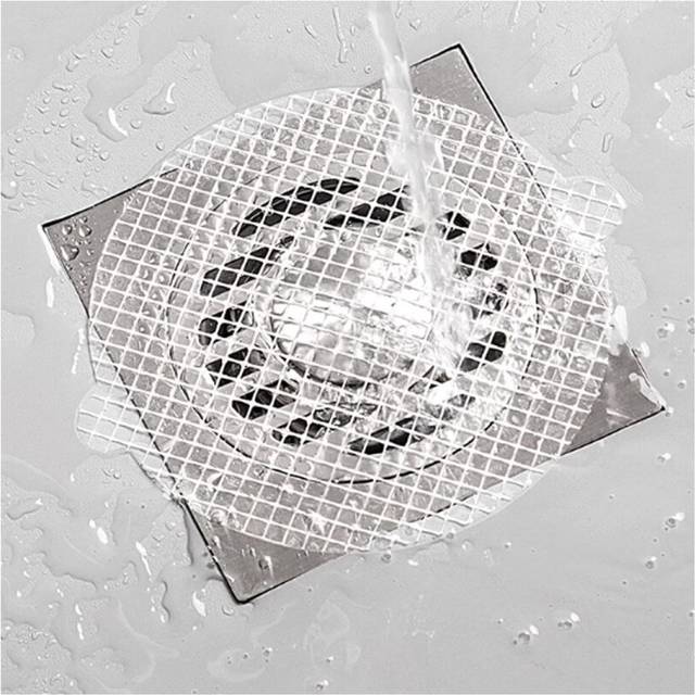 10 Piece Disposable Bathroom Drain Hair Collector Bathtub Plug Filter Shower Cap
