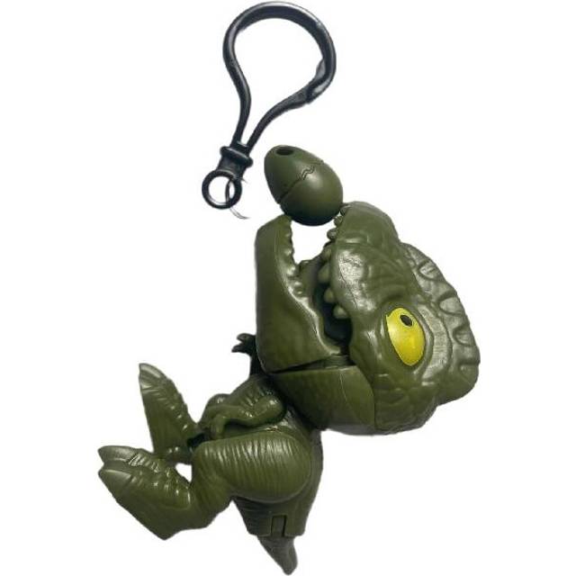 (Green Keychain) Keychain Dinosaur Shark Rope Toy Plastic Material Hanging Ornament Gift For Kids