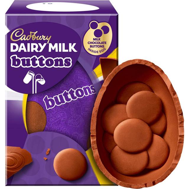 Cadbury Dairy Milk Giant Chocolate Buttons Easter Egg 96g