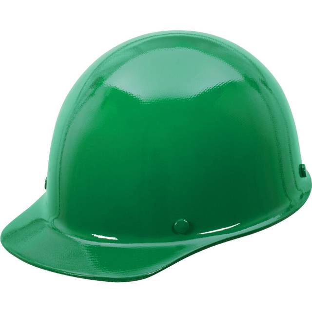 MSA 475399 Skullgard Cap Style Hard Hat with Fas-Trac III Ratchet Suspension | Non-slotted Hat  Made of Phenolic Resin  Radiant Heat Loads up to 350F