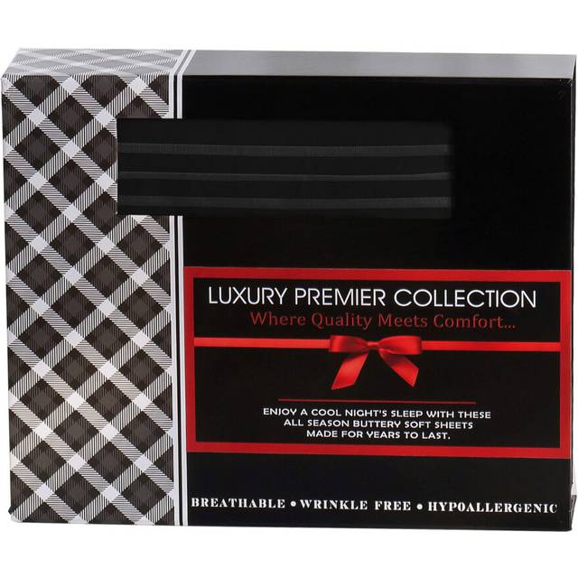 Elegant Comfort Luxurious Microfiber GIFT BOX 4-Piece Bedding Sheet Set  Breathable  Soft 1500 Premium Hotel Quality  Deep Pocket and Easy Fit  Califo
