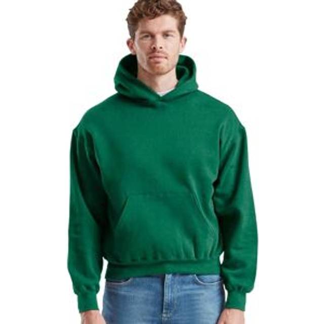 (3XL, College Green) Fruit of the Loom Mens Supercotton Cotton Hoodie