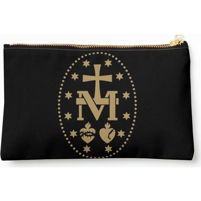 Makeup Bag Miraculous Medal Virgin Mary Cosmetic Organizer Tyvek Paper Bags Zipper Pouch