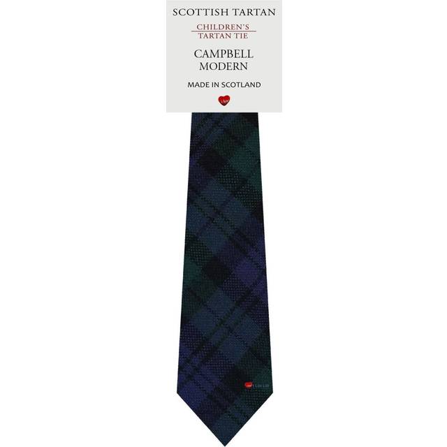 Boys All Wool Tie Woven And Made in Scotland in Campbell Modern Tartan
