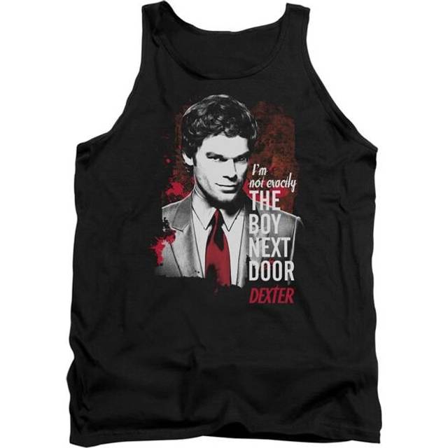 Trevco Sportswear SHO197-TK-5 Dexter Boy Next Door Adult Tank Top, Black - 2X