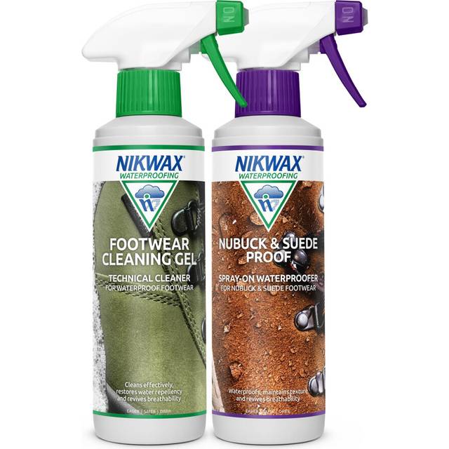 Footwear Cleaning Gel Spray and Nubuck & Suede Proof Spray Double Pack