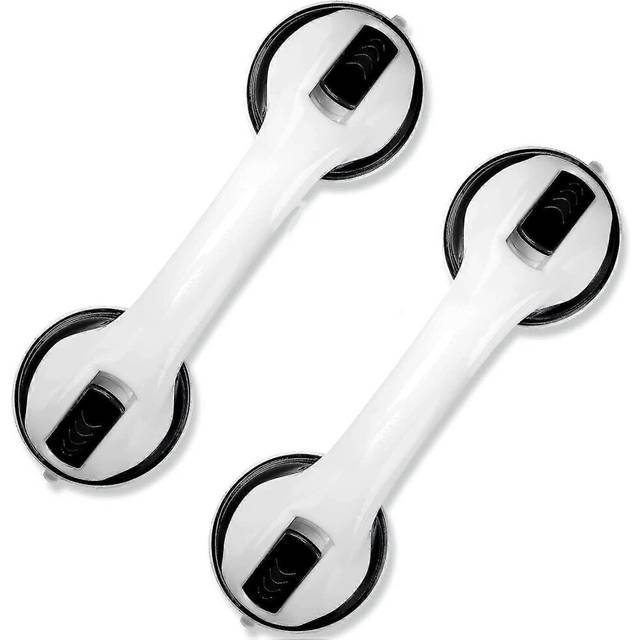 (As show, One size) 2-pack Of 12&quot; Bathroom Grab Bars Shower Handle With Strong Suction Cup