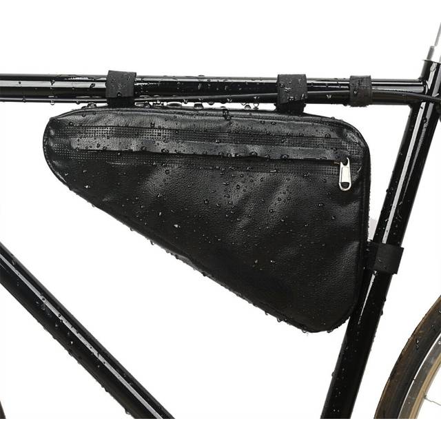 (Black) Bicycle Rainproof MTB Road Frame Triangle Waterproof Caulking Bag