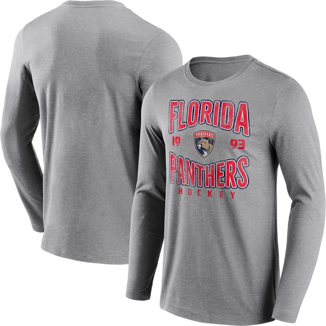 Florida Panthers Wave Off Long Sleeve T-Shirt - Sports Grey - Mens