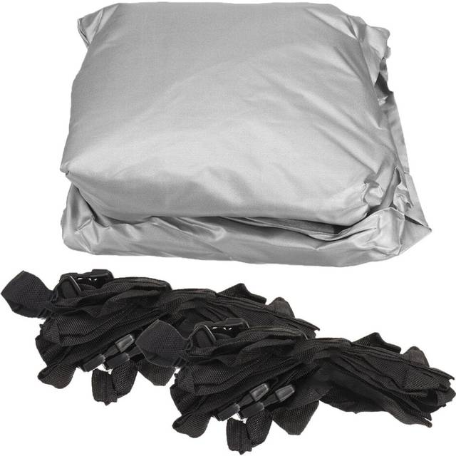 (14ft) 12ft / 14ft / 16ft / 18ft Jon Boat Cover 210D Waterproof Sun Protection Silver