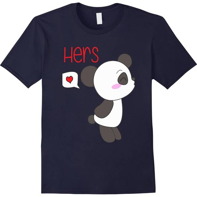 (S) Cute Panda Love Couple Valentine âs Day T-Shirt Boy-Father's Day