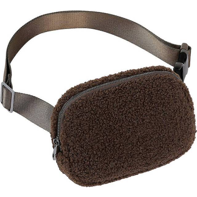 (Coffee, One size) New Upgraded Running Bag Mini Bags, Multiple Pockets, Stylish Waist Pack for Gifts