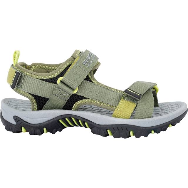 Regatta Kids Lightweight Blaze Sandals Nephrite Green Wild Lime, Size: UK Infant 11 - Uk Infant 11