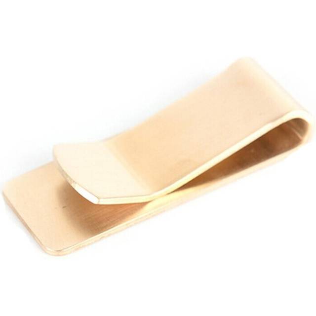 Fashion brass Money Clip Simple Dollar Cash ID Card Clamp