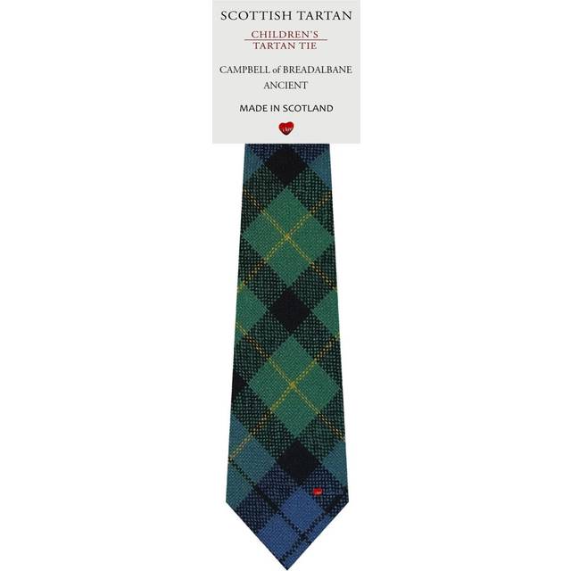 Boys All Wool Tie Woven And Made in Scotland in Campbell of Breadalbane Ancient Tartan
