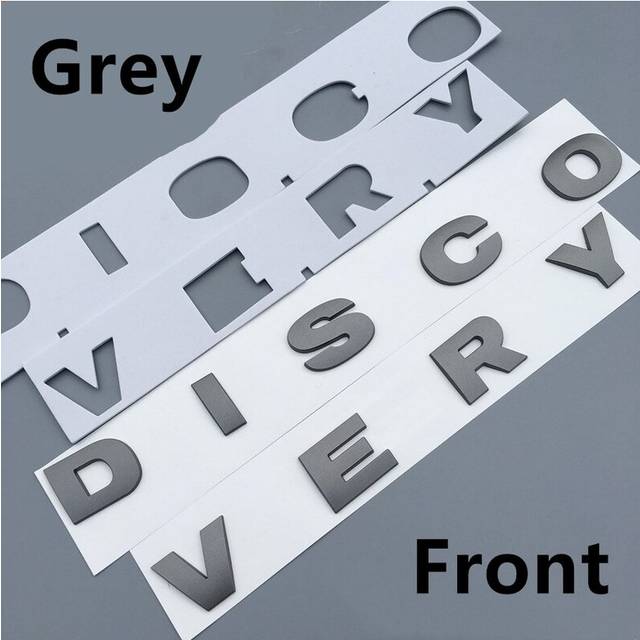 (D-Gray) Chrome Car Styling Trunk Logo Letters Emblem Badge Sticker Cover For Range