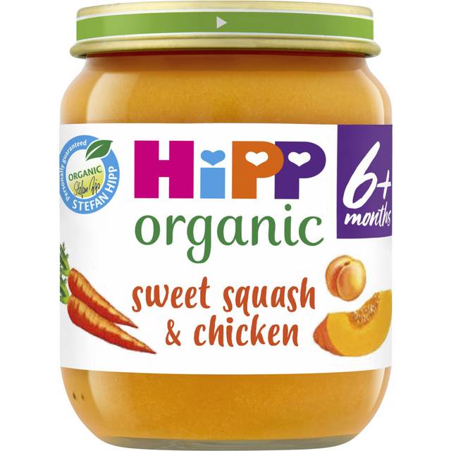 Organic Sweet Squash & Chicken Baby Food Jar 6+ Months (6 x 125g)