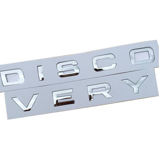 (D-Bright Silver) Chrome Car Styling Trunk Logo Letters Emblem Badge Sticker Cover For Range