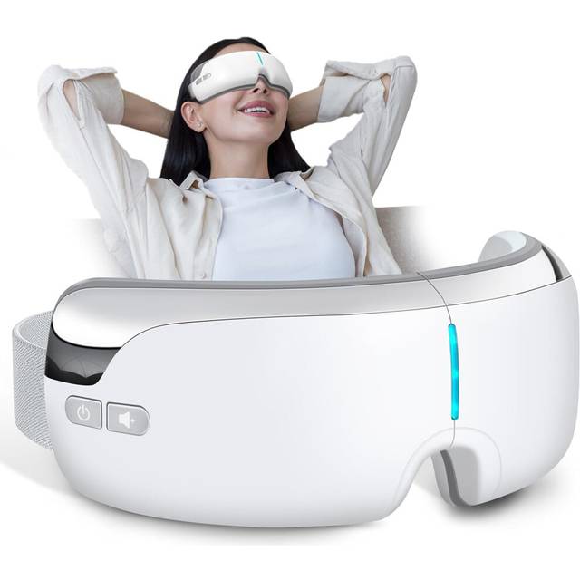 Eye Massager with Heat, Heated Eye Masks for Dry Eyes, Eye Massager for Migraines with Bluetooth Music, 5 Modes, Smart Eye Care Device