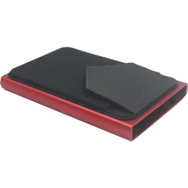 (Red) Pop Up RFID Blocking Aluminum Slim Business Visiting Credit Bank Card