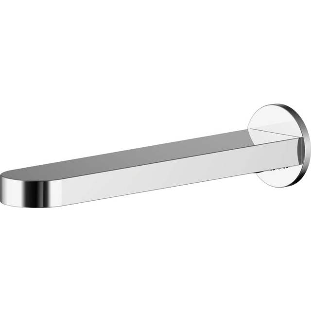 Contemporary Bathroom Round Wall Mounted Bath Spout, 45mm, Chrome