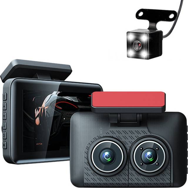4Inch IPS HD 1080P Car Dvr Recorder Dash Cam IR Night Vision Wide Angle Parking Monitor Camera Front Inside Rear