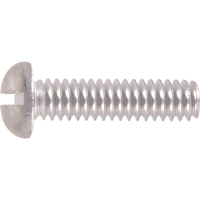Hillman 1132 Aluminum Round Head Slotted Machine Screw 1/4-20 x 1 in. 18-Pack