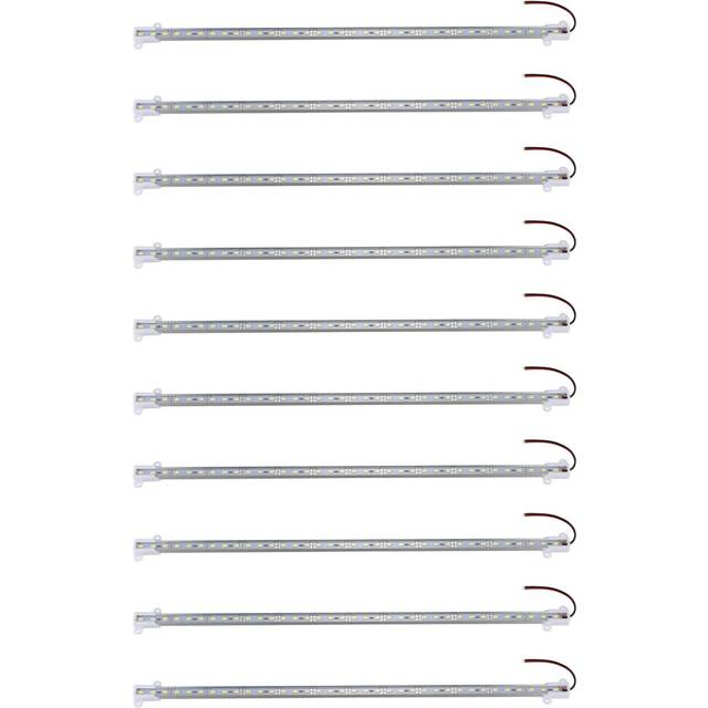 10X 50CM 12V 36 LED 5630 SMD Hard Strip Bar Light Aluminum Rigid White