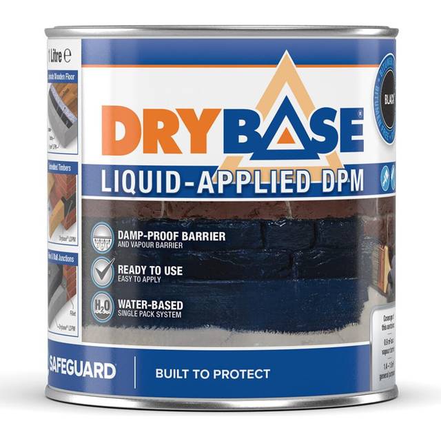 Safeguard Drybase Liquid Damp-proof Membrane 1L Black