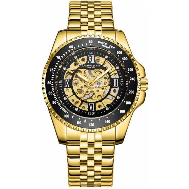 Gold Hand Assembled Anthony James Tachymeter Sports Automatic  45mm (*)