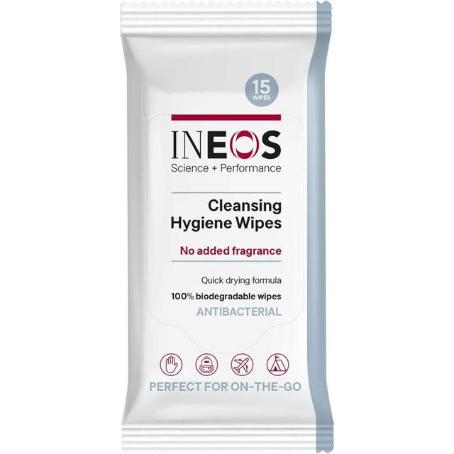 INEOS Sanitiser Wipes for hands 15 pack