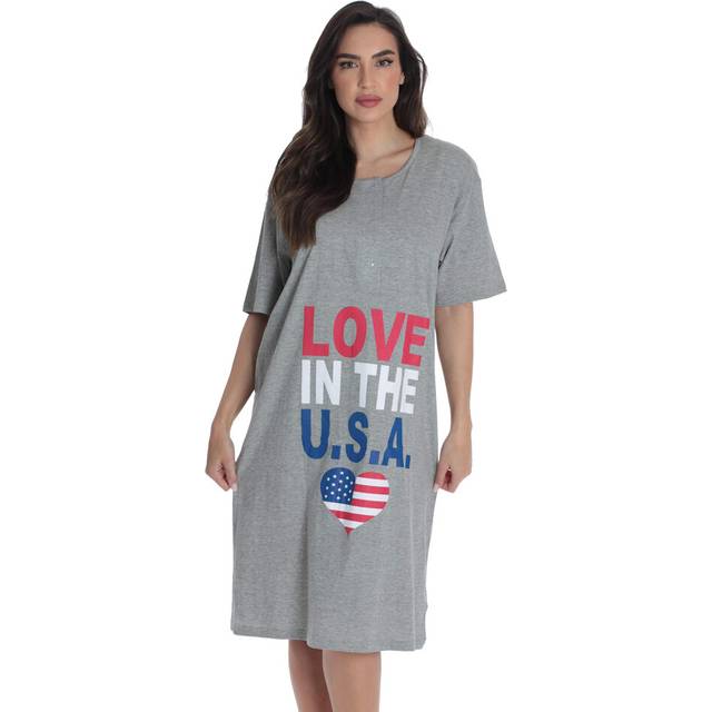Just Love Short Sleeve Nightgown Sleep Dress for Women 4361-336-2X