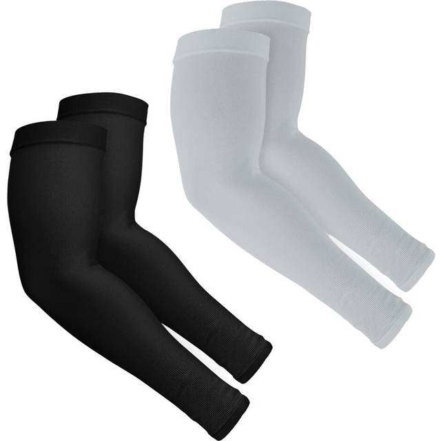 Rescoto 2 Pairs UV Protection Cooling Arm Sleeves Sun Sleeves UPF 50 Men Women