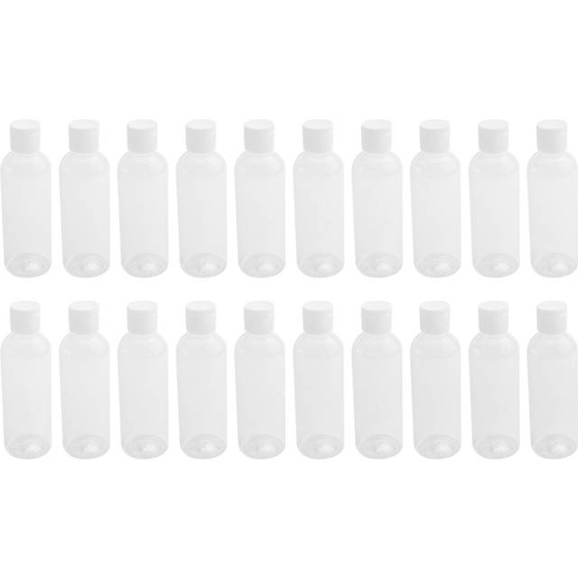 20 Pieces 100ml Plastic shampoo bottles Plastic Bottles for Travel Container for Cosmetics Lotion